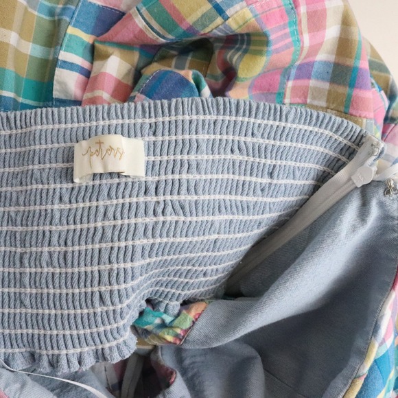 Petersyn Athena Midi Dress Madras Patchwork‎ Medium - Picture 8 of 11